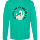 Hot Baths and Drink Your Dinner Kind of Week - Comfort Colors - Heavyweight Long Sleeve Tee - Blues & Greens