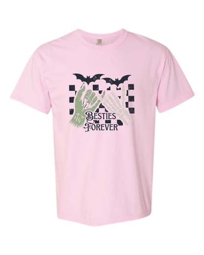 Besties Forever - Comfort Colors - Heavyweight Unisex Tee - Pinks & Purples