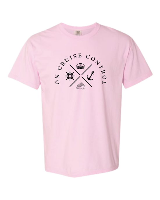 On Cruise Control - Comfort Colors - Heavyweight Unisex Tee - Pinks & Purples