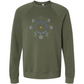When The Moon Speaks My Body Listens - Sponge Fleece Raglan Sweatshirt - Blues, Greens, Purple, and Black