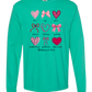 Galatians 5 - Valentines - Comfort Colors - Heavyweight Long Sleeve Tee - Blues & Greens