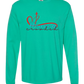 Make Heaven Crowded - Comfort Colors - Heavyweight Long Sleeve Tee - Blues & Greens