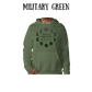 when the moon speaks - sponge fleece hoodie - greens, neutrals