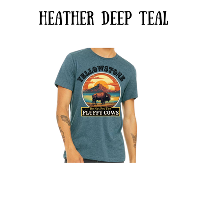 CP - Yellowstone: Fluffy Cows - Unisex Tee - Blues