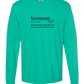Hormone - Comfort Colors - Heavyweight Long Sleeve Tee - Blues & Greens