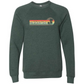 On Island Time - Sponge Fleece Raglan Sweatshirt - Blues, Greens, Purple, and Black