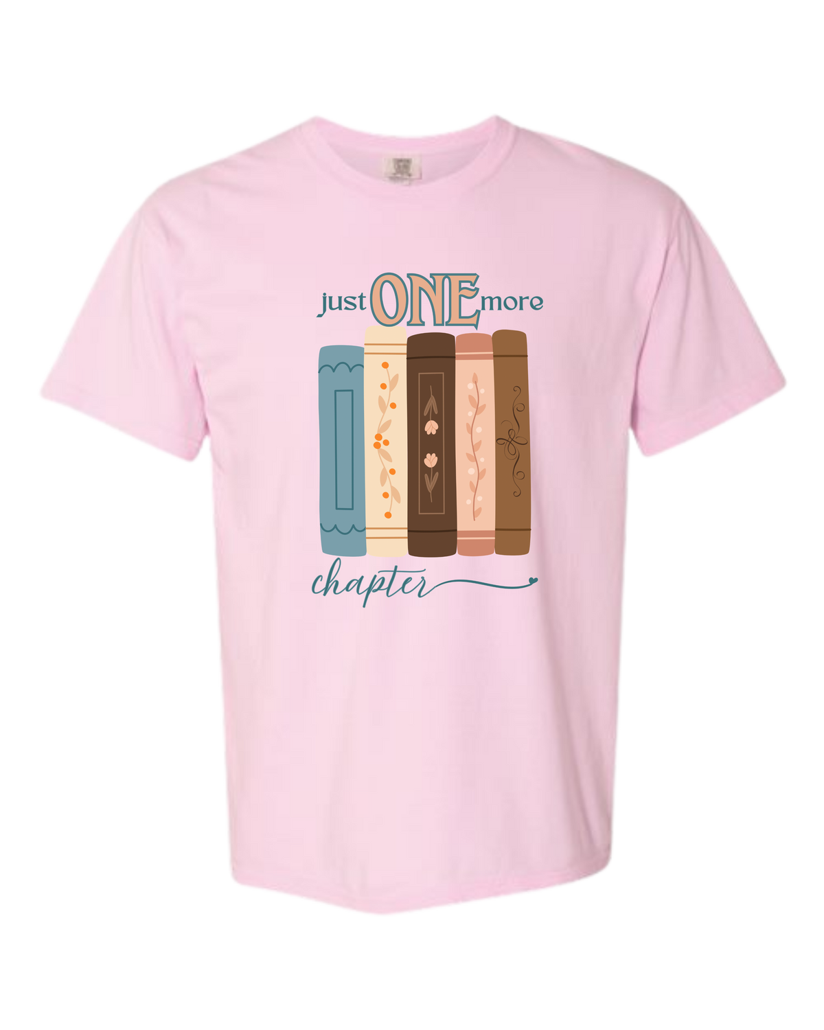 Just One More Chapter - Comfort Colors - Heavyweight Unisex Tee - Pinks, Purples