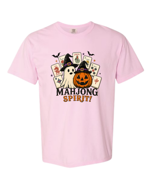 Mahjong Spirit - Comfort Colors - Heavyweight Unisex Tee - Pinks & Purples