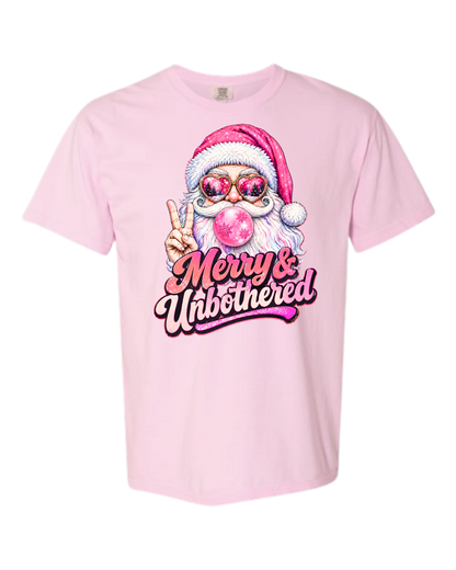 Merry & Unbothered - Comfort Colors - Heavyweight Unisex Tee - Pinks, Purples