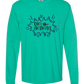Own the Awkward - Comfort Colors - Heavyweight Long Sleeve Tee - Blues & Greens