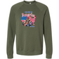 The Gulf of America - Sponge Fleece Raglan Sweatshirt - Blues, Greens, Purple, and Black