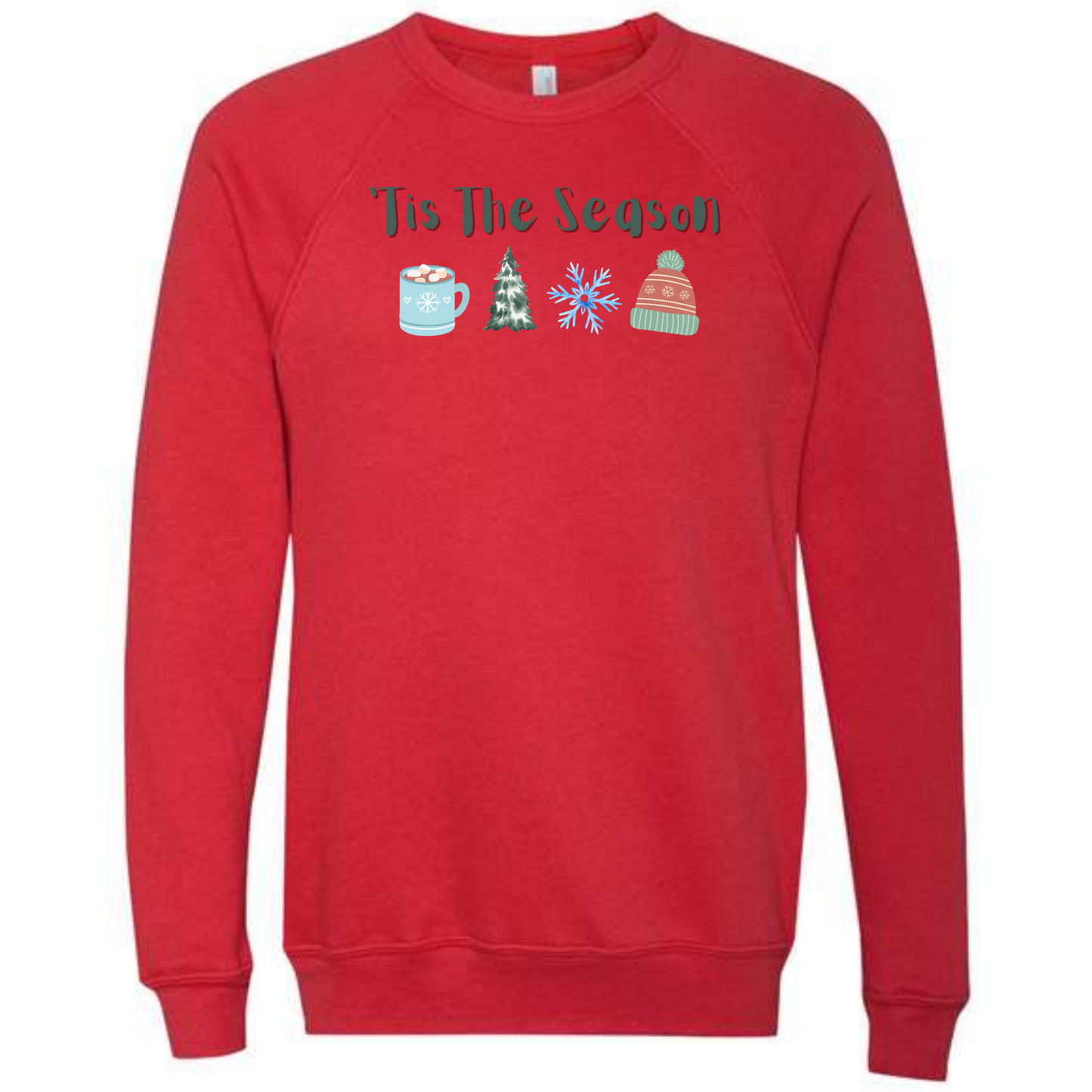 'Tis The Season - Winter - Sponge Fleece Raglan Sweatshirt - Assorted Colors