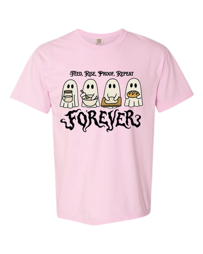 Sourdough Ghosties - Comfort Colors - Heavyweight Unisex Tee - Pinks & Purples