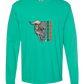 Dragon Energy - Comfort Colors - Heavyweight Long Sleeve Tee - Blues & Greens