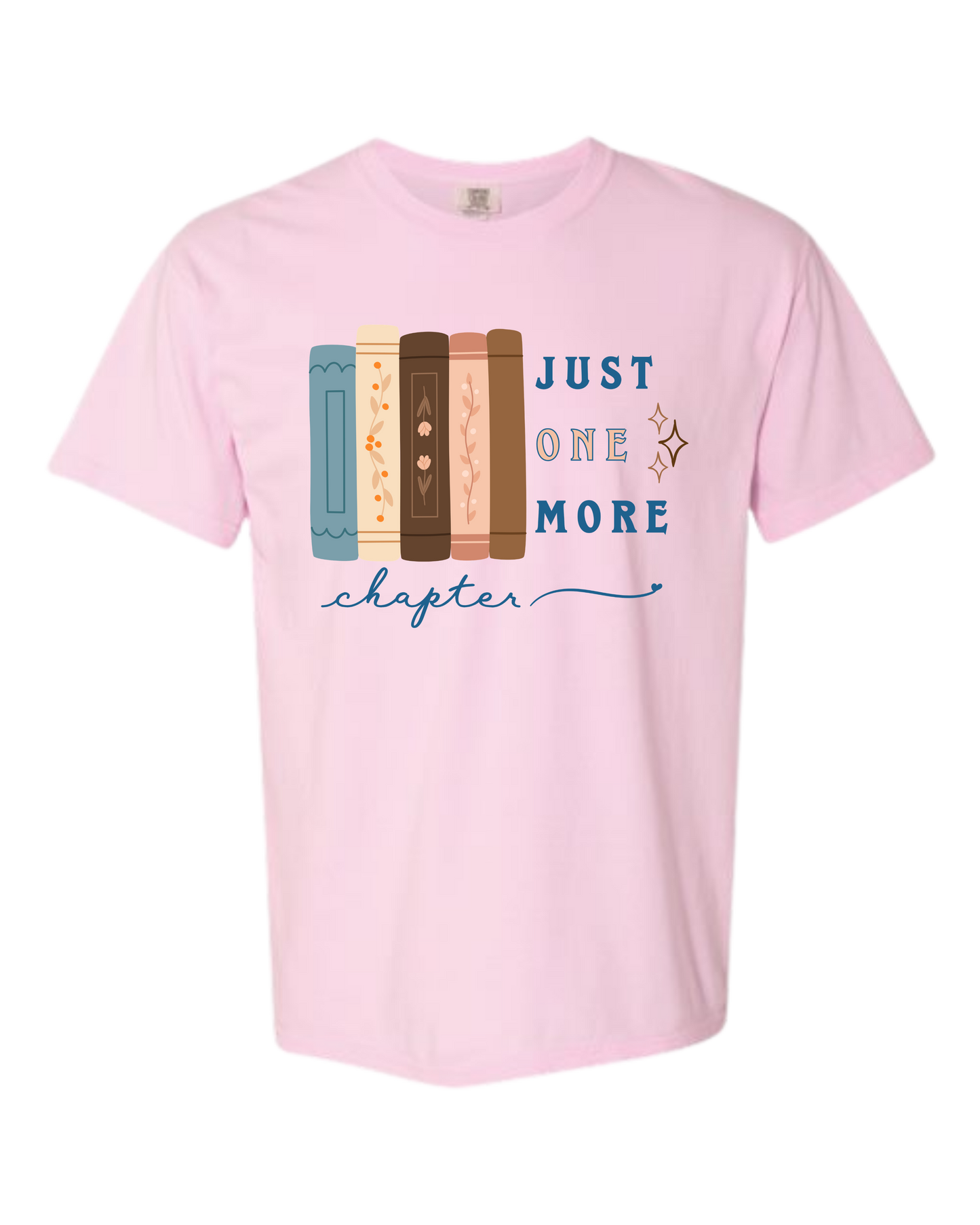 Just One More Chapter - Comfort Colors - Heavyweight Unisex Tee - Pinks, Purples