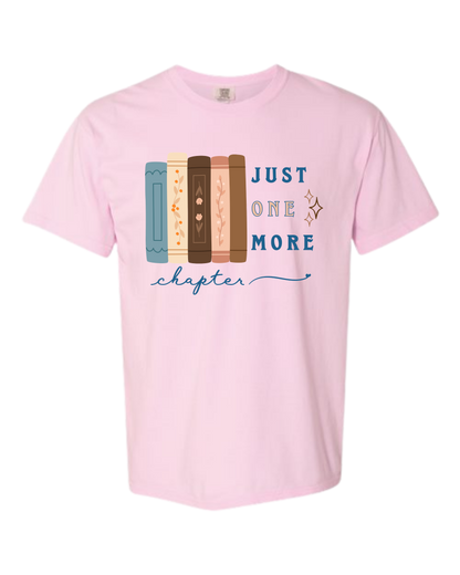 Just One More Chapter - Comfort Colors - Heavyweight Unisex Tee - Pinks, Purples