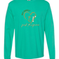 Not Perfect Just Forgiven - Comfort Colors - Heavyweight Long Sleeve Tee - Blues & Greens