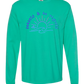 Sunsets & No Regrets - Comfort Colors - Heavyweight Long Sleeve Tee - Blues & Greens