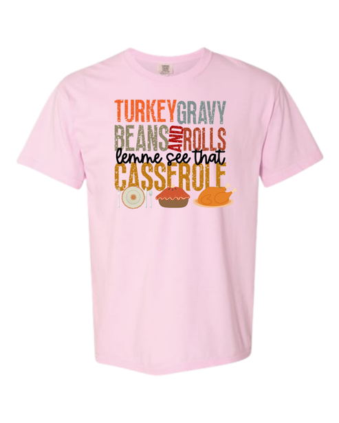 Let Me See That Casserole - Comfort Colors - Heavyweight Unisex Tee - Pinks, Purples