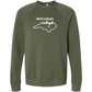 Kella McLean - Sponge Fleece Raglan Sweatshirt - Blues, Greens, Purple, and Black