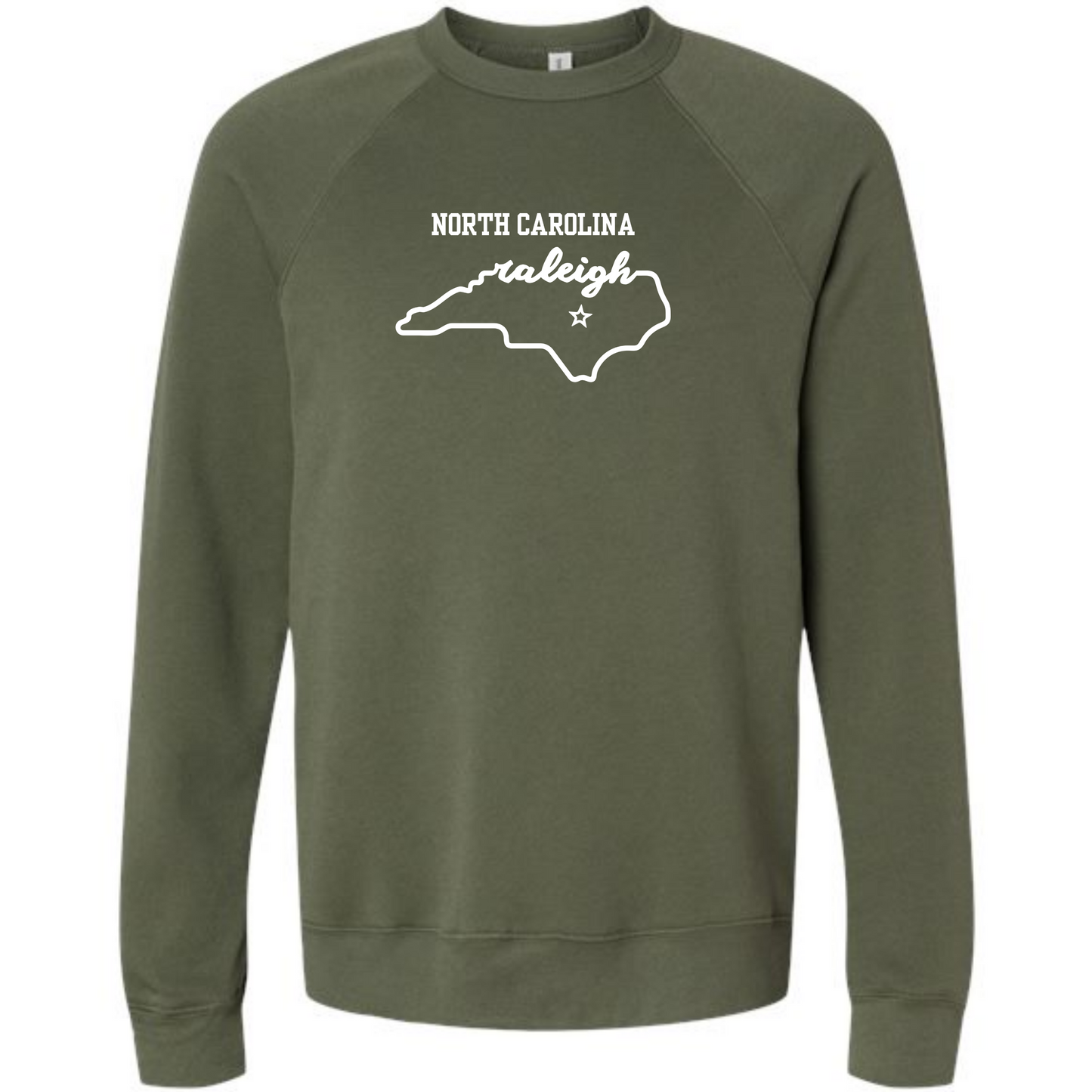 Kella McLean - Sponge Fleece Raglan Sweatshirt - Blues, Greens, Purple, and Black