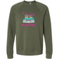 Get in Loser We're Playing Mahjong- Sponge Fleece Raglan Sweatshirt - Blues, Greens, Purple, and Black