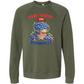 Red, White, And Blueberries - Sponge Fleece Raglan Sweatshirt - Blues, Greens, Purple, and Black
