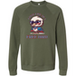 Lovin' Life as a Free Bird - Sponge Fleece Raglan Sweatshirt - Blues, Greens, Purple, and Black