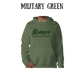 stronger than day two cramps - sponge fleece hoodie - greens, neutrals