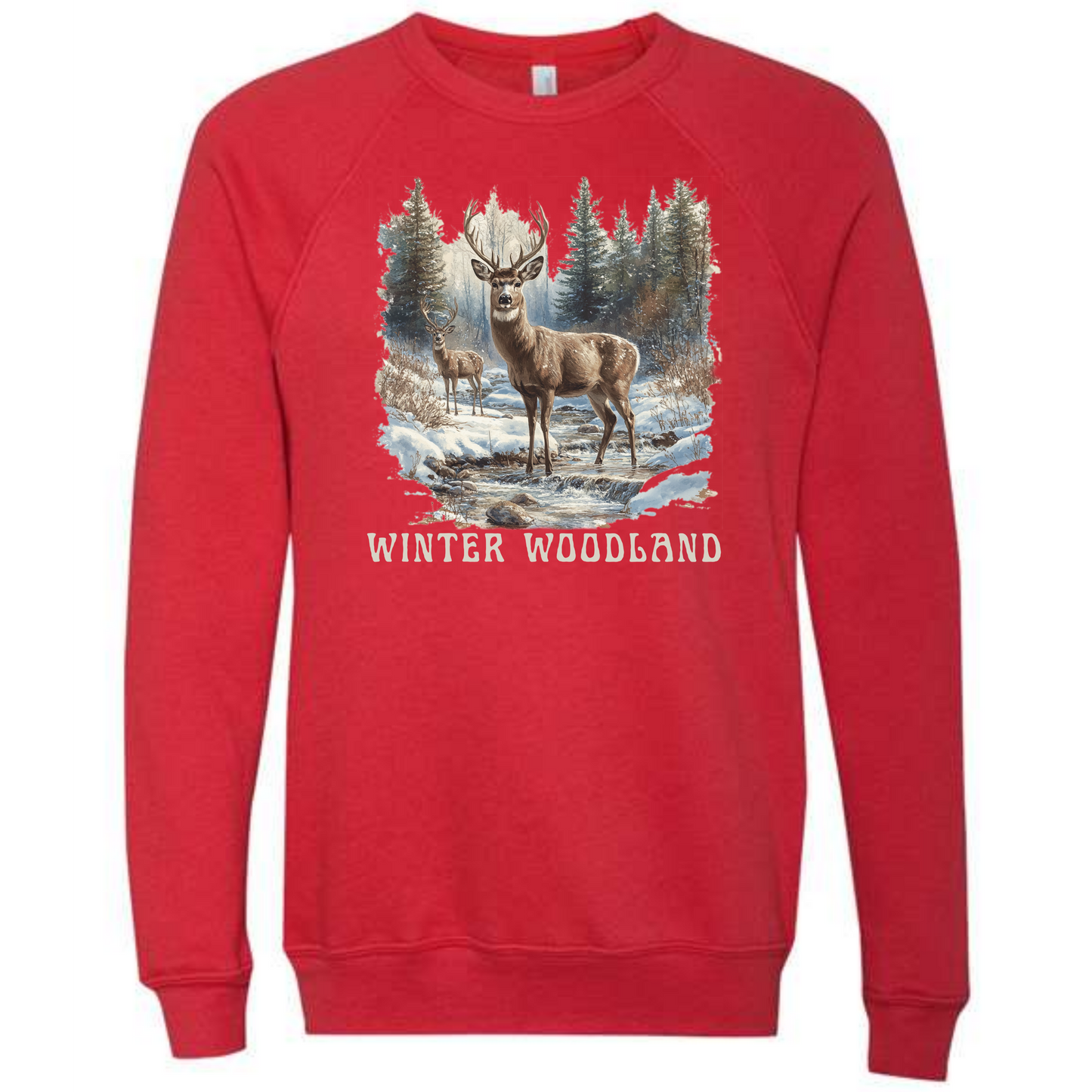 Winter Wonderland - Sponge Fleece Raglan Sweatshirt - Assorted Colors