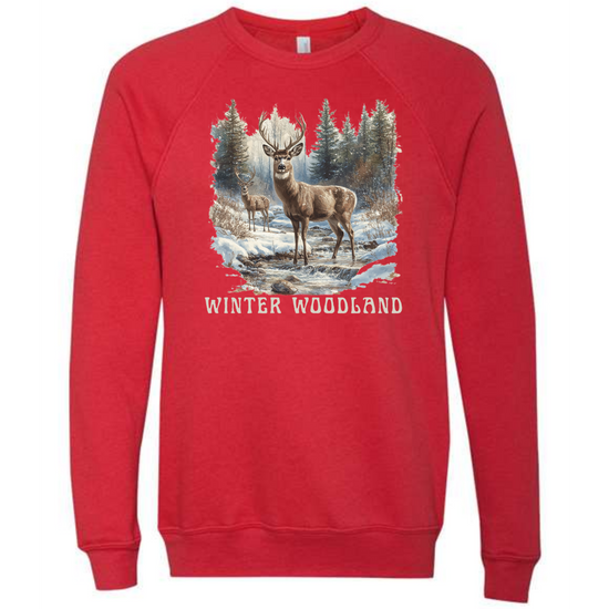 Winter Wonderland - Sponge Fleece Raglan Sweatshirt - Assorted Colors