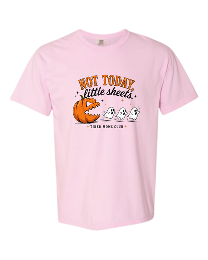 Not Today, Little Sheets - Comfort Colors - Heavyweight Unisex Tee - Pinks & Purples