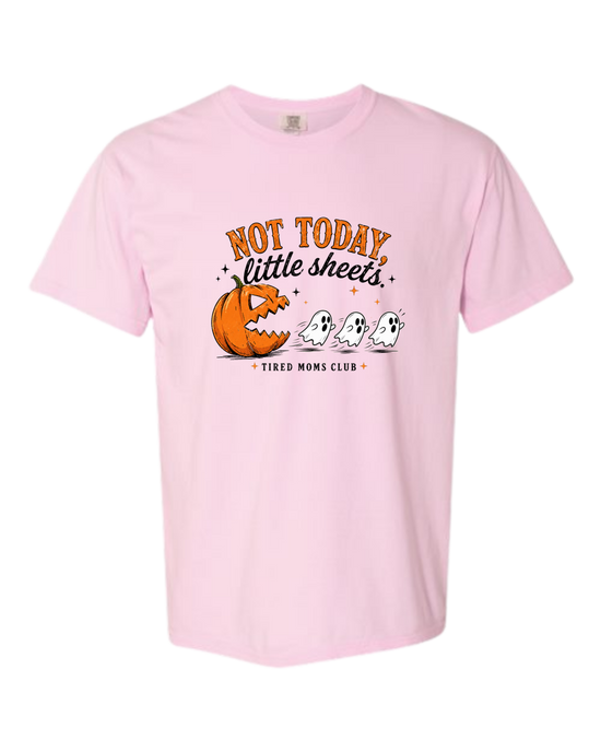 Not Today, Little Sheets - Comfort Colors - Heavyweight Unisex Tee - Pinks & Purples