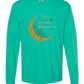 Not A Hot Mess Just A Hot Flash - Comfort Colors - Heavyweight Long Sleeve Tee - Blues & Greens