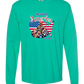 The Gulf of America - Comfort Colors - Heavyweight Long Sleeve Tee - Blues & Greens