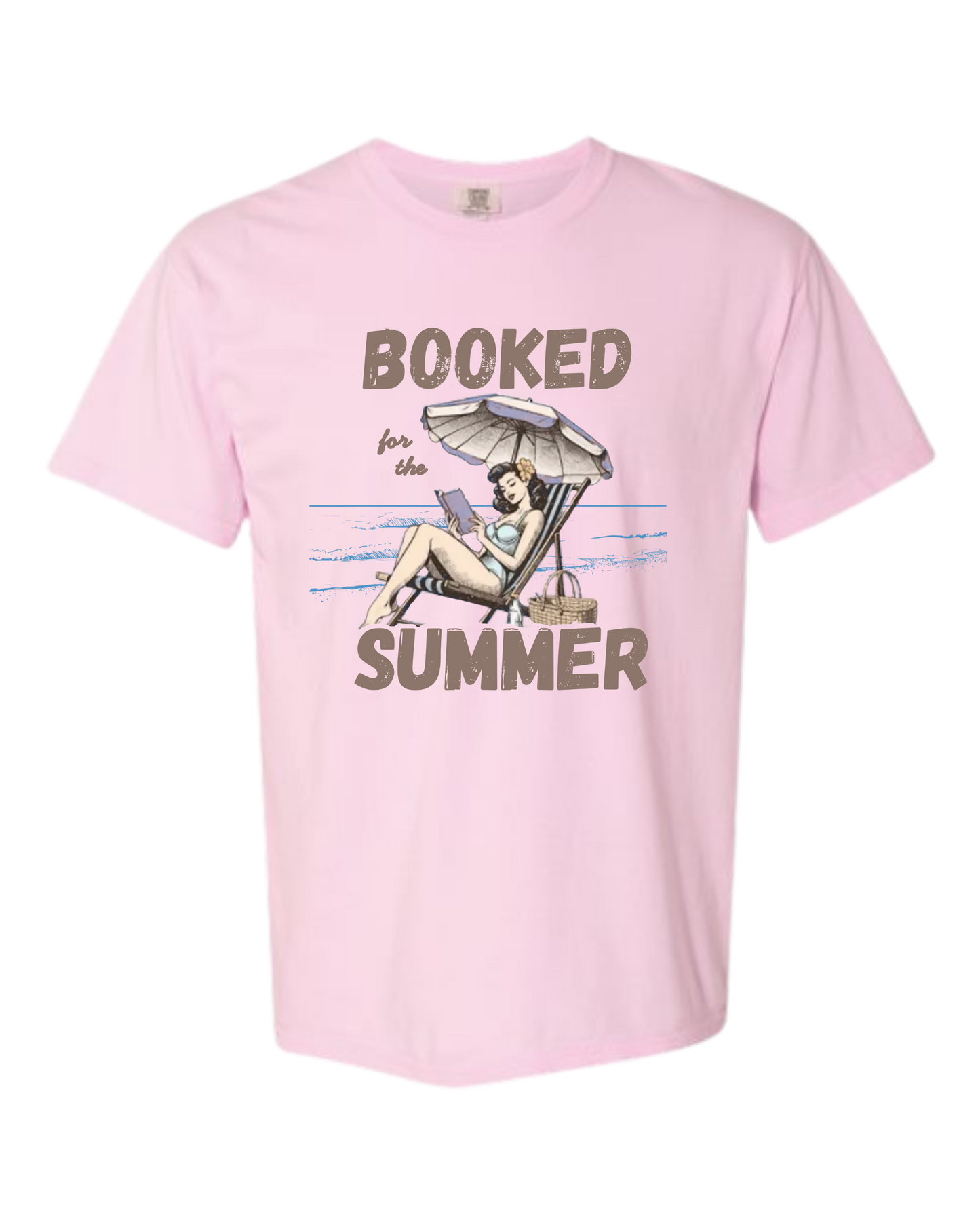 Booked for the Summer - Comfort Colors - Heavyweight Unisex Tee - Pinks & Purples