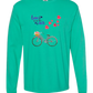 Love is in the Air - Comfort Colors - Heavyweight Long Sleeve Tee - Blues & Greens