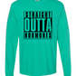 Straight Outta Hormones - Comfort Colors - Heavyweight Long Sleeve Tee - Blues & Greens