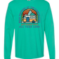 What Happens At The Campground - Comfort Colors - Heavyweight Long Sleeve Tee - Blues & Greens