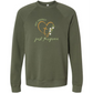 Not Perfect Just Forgiven - Sponge Fleece Raglan Sweatshirt - Blues, Greens, Purple, and Black