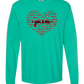 You & Me - Comfort Colors - Heavyweight Long Sleeve Tee - Blues & Greens