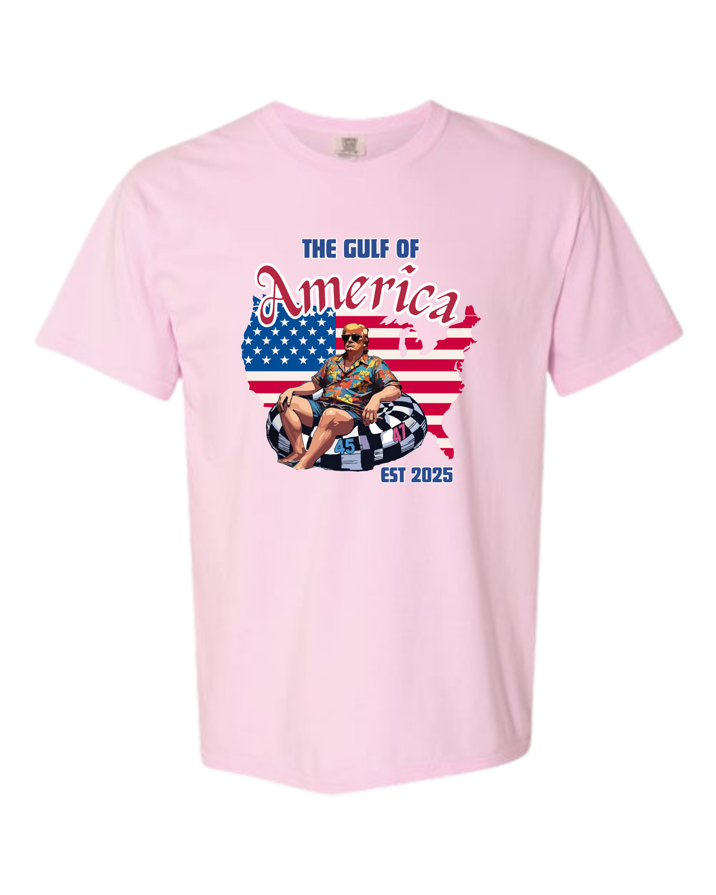 The Gulf of America - Comfort Colors - Heavyweight Unisex Tee - Pinks & Purples