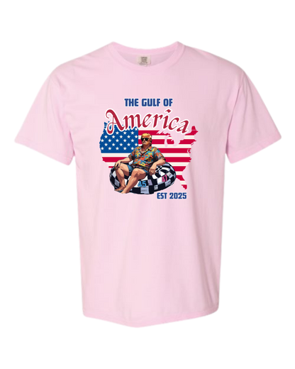 The Gulf of America - Comfort Colors - Heavyweight Unisex Tee - Pinks & Purples