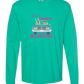 Get in Loser We're Playing Mahjong - Comfort Colors - Heavyweight Long Sleeve Tee - Blues & Greens