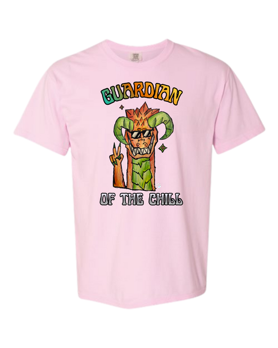 Guardian of The Chill - Comfort Colors - Heavyweight Unisex Tee - Pinks & Purples