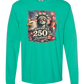 America's 250th Birthday - Comfort Colors - Heavyweight Long Sleeve Tee - Blues & Greens