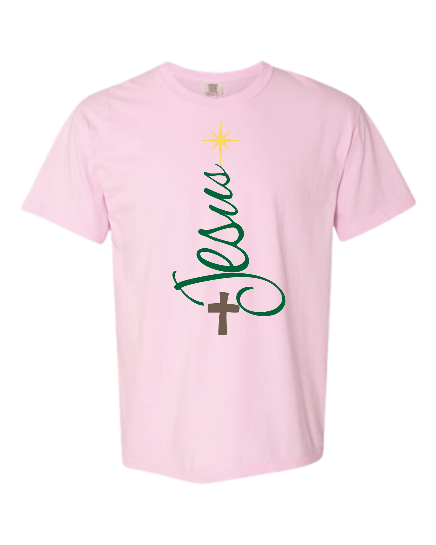 Jesus Tree - Comfort Colors - Heavyweight Unisex Tee - Pinks, Purples