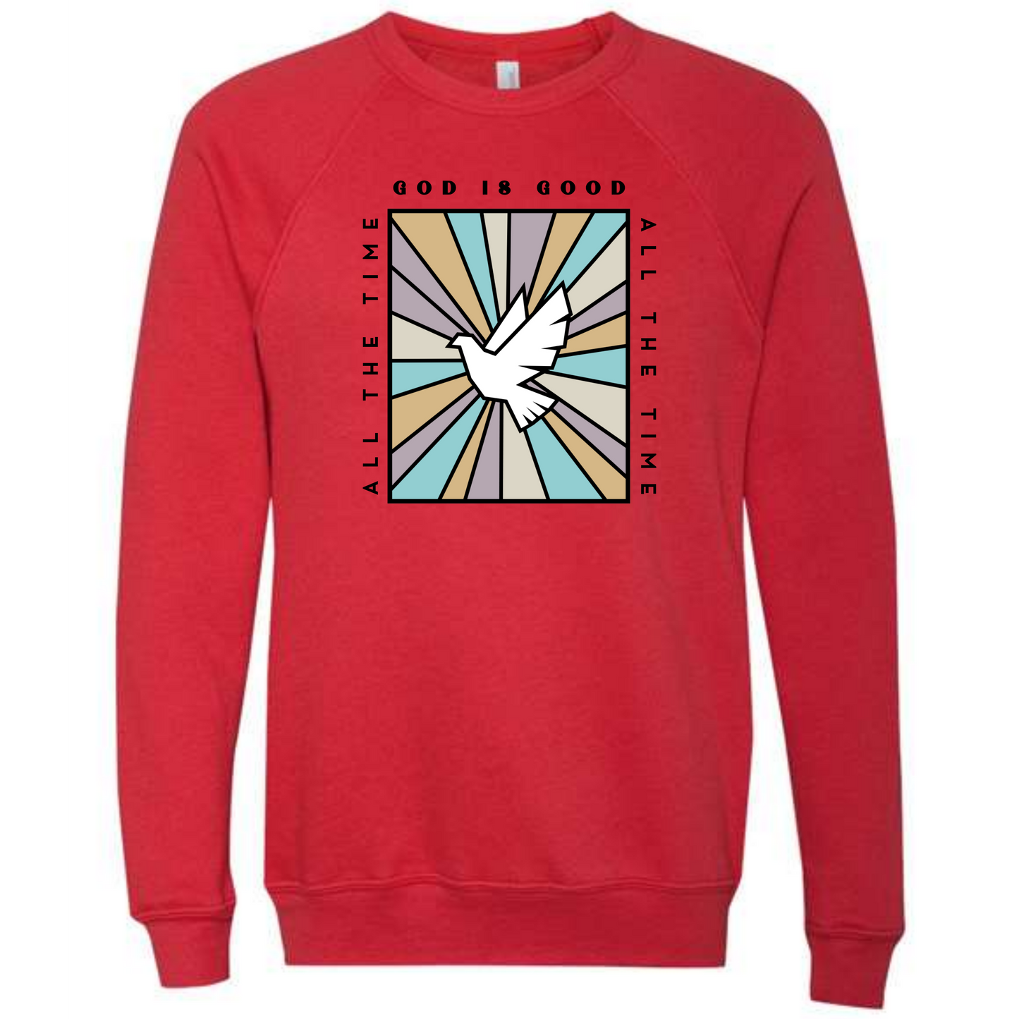 God Is Good - Sponge Fleece Raglan Sweatshirt - Assorted Colors