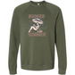Booked for the Summer - Sponge Fleece Raglan Sweatshirt - Blues, Greens, Purple, and Black
