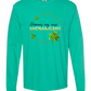 Hormones May Cause Shenanigans - Comfort Colors - Heavyweight Long Sleeve Tee - Blues & Greens